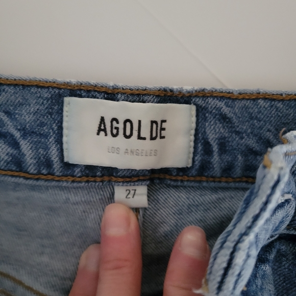 AGOLDE Riley High Rise Distressed Jeans 27 - Picture 3 of 10